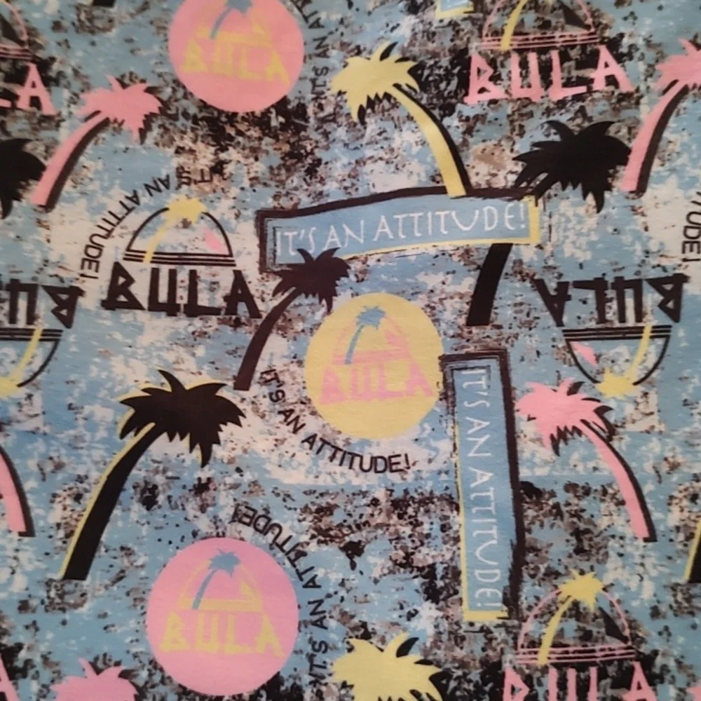 BULA Retro Print Neck Gator Bandana Ski. Soft Fabric!